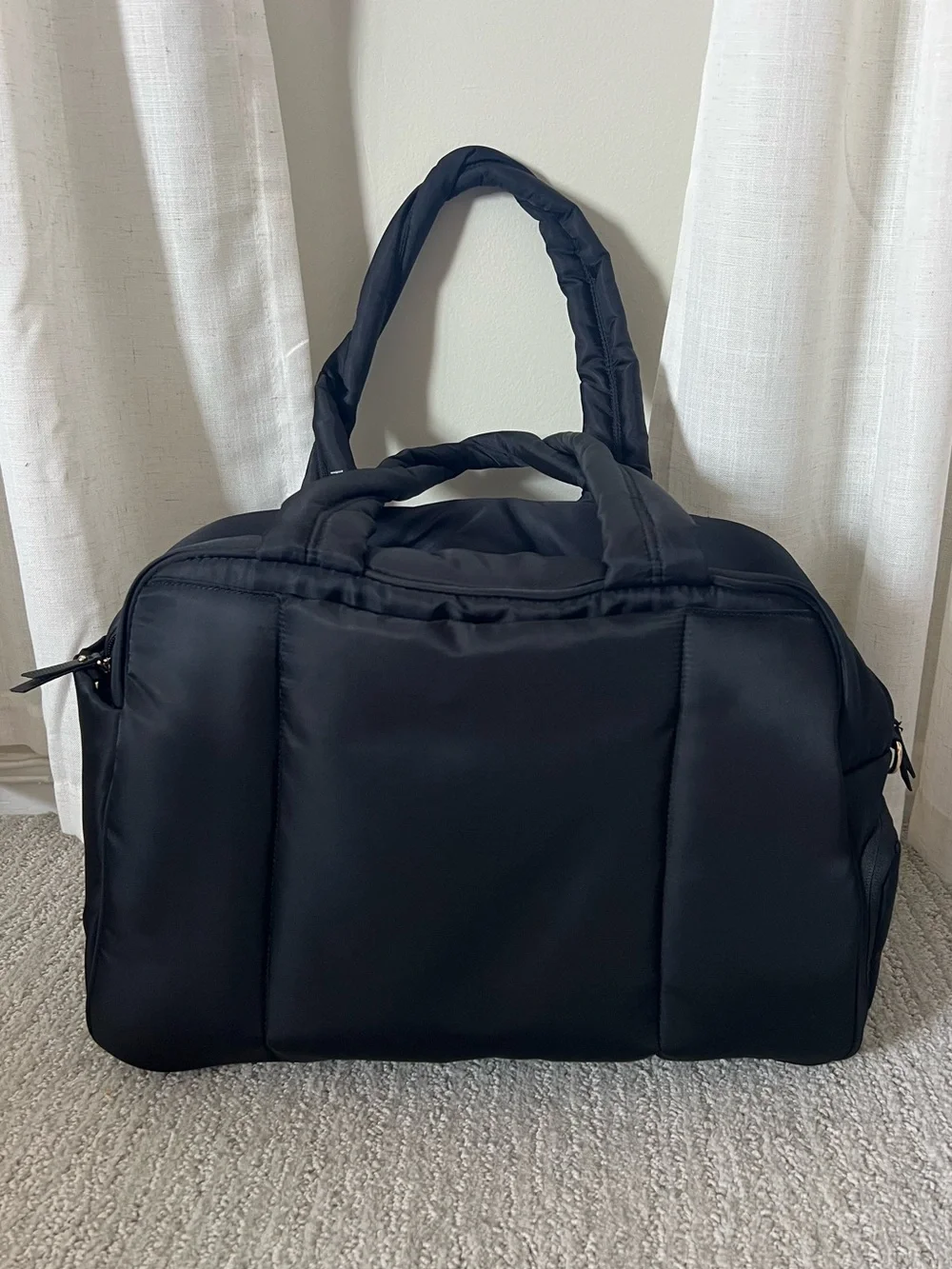 Anne Klein nylon puffer tote bag